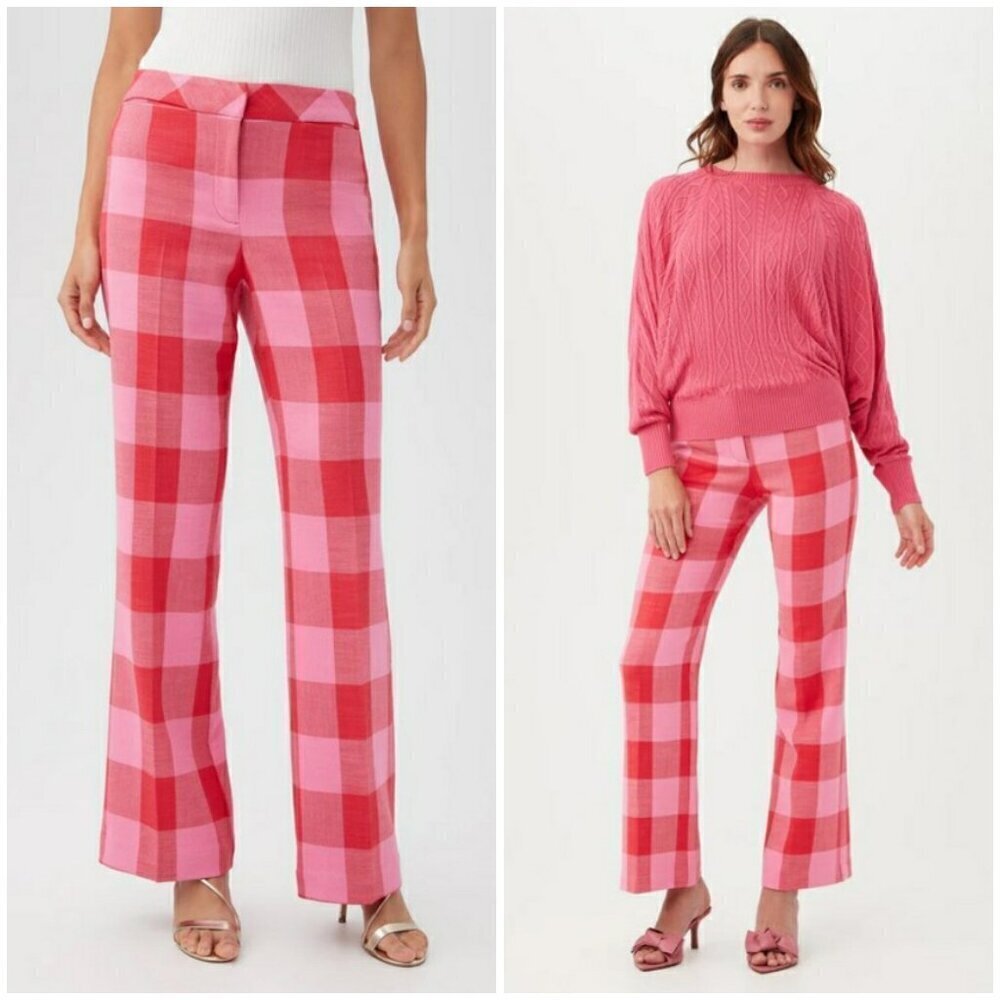 💕TRINA TURK💕 Poppy Pant ~ Torch/Desert Rose 14 NWOT